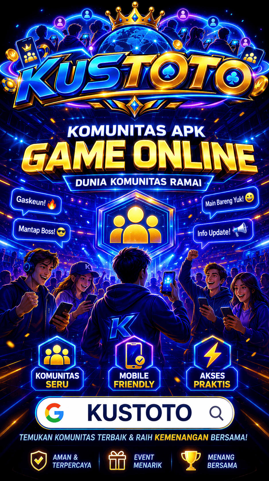 Galeri pratinjau visual KUSTOTO build APK resmi terbaru